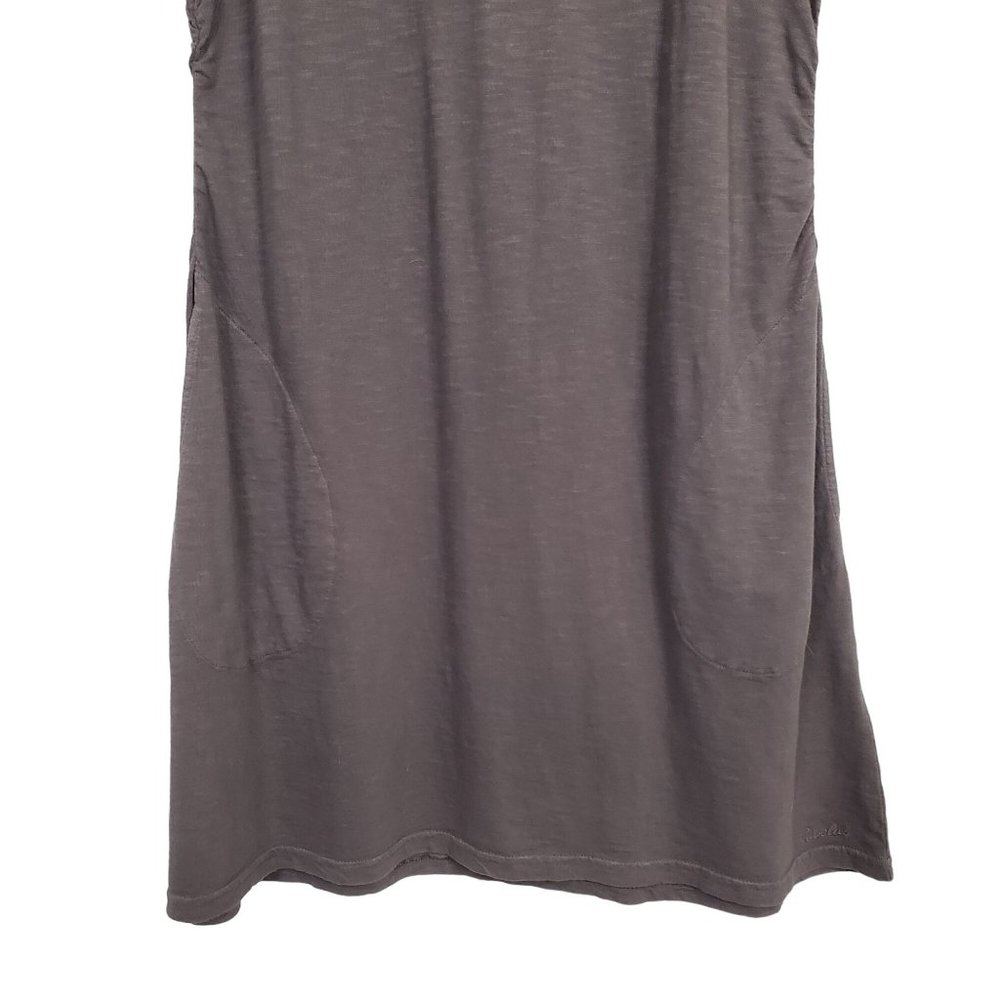 Cabelas NWT Womens Size L Dress Rosemont Side Ruched Cotton Long Lace Brown Gray - Picture 4 of 15